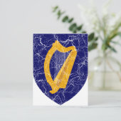 Wappenkleidung Irlands Postkarte (Stehend Vorderseite)