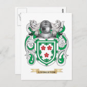 Wappenkleidung Livingston (Familienwappen) Postkarte (Vorne/Hinten)