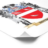 Wappenkolle - Familienwappen Fotodruck (Ecke)