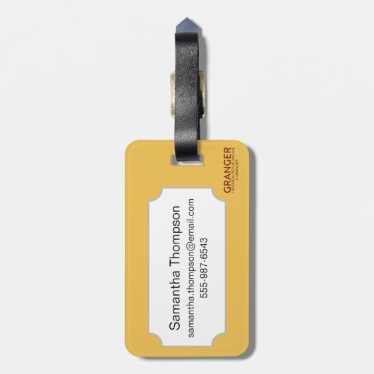 Wappenkunde: Löwe Gepäckanhänger (Rückseite vertikal)