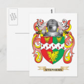 Wappenmantel (Familienwappen) Postkarte (Vorne/Hinten)