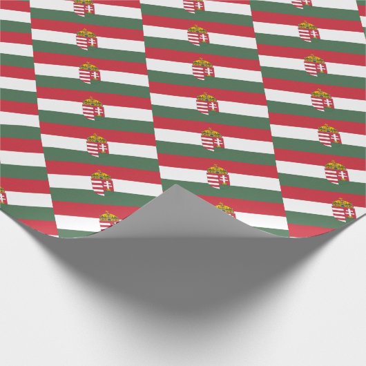 Wappenpapier der ungarischen Flagge Geschenkpapier (Ecke)