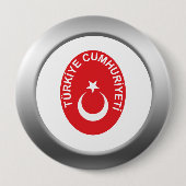 Wappenrüstung der Türkei Button (Vorderseite)