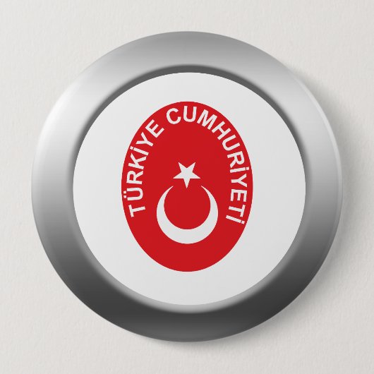 Wappenrüstung der Türkei Button (Vorderseite)