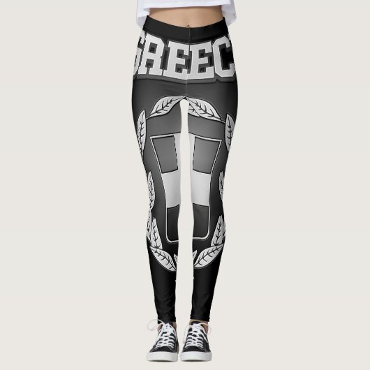 Wappenrüstung Griechenlands Leggings (Vorderseite)