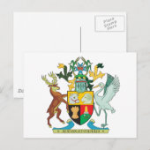 Wappenrüstung in Queensland Postkarte (Vorne/Hinten)