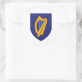 Wappenrüstung Irlands Runder Aufkleber (Tasche)