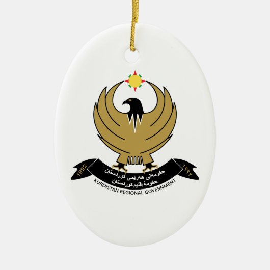 Wappenrüstung Kurdistans Keramikornament (Vorne)