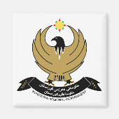 Wappenrüstung Kurdistans Magnet (Vorne)