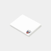 Wappenscheine der russischen Flagge Post-it Klebezettel (angewinkelt)