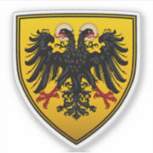 Wappenschild Aufkleber (Vorderseite)