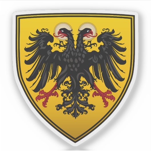 Wappenschild Aufkleber (Vorderseite)