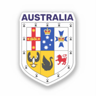 Wappenschild Australiens Aufkleber