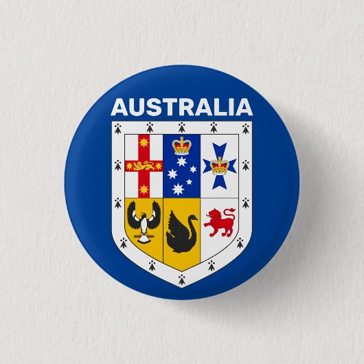 Wappenschild Australiens Button (Vorderseite)