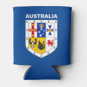 Wappenschild Australiens Dosenkühler (Vorderseite)