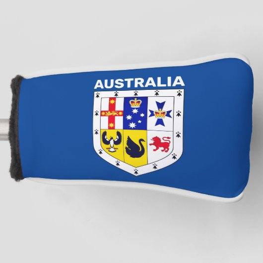 Wappenschild Australiens Golf Headcover (Vorderseite)