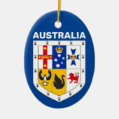 Wappenschild Australiens Keramik Ornament (Vorne)