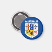 Wappenschild Australiens Magnet (Vorderseite/Rückseite)