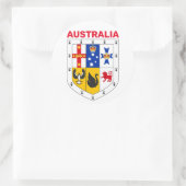 Wappenschild Australiens Runder Aufkleber (Tasche)