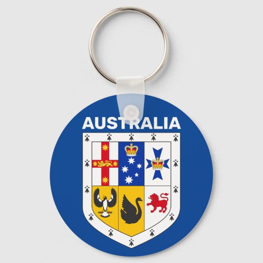 Wappenschild Australiens Schlüsselanhänger (Vorderseite)