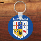 Wappenschild Australiens Schlüsselanhänger (Vorderseite)