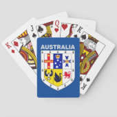 Wappenschild Australiens Spielkarten (Rückseite)