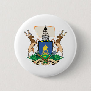Wappenschild der Stadt Helena Button