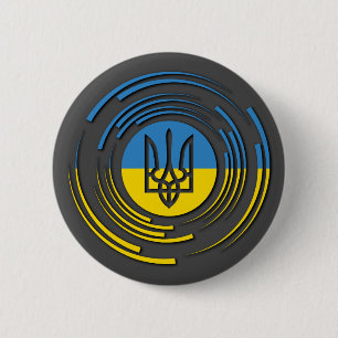 Wappenschild der Ukraine Button