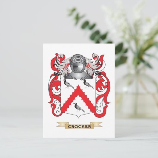 Wappenschild Postkarte (Stehend Vorderseite)