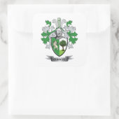 Wappenschild Quadratischer Aufkleber (Tasche)