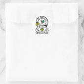 Wappenschild Runder Aufkleber (Tasche)