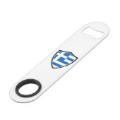 Wappenschild Speed Flaschenöffner (Vorderseite Schrägansicht)