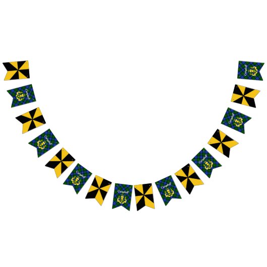 Wappenschild und Tartan Wimpelkette (Alle)