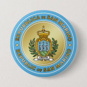 Wappenschild von San Marino Button