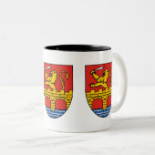 Wappenschutt Zweifarbige Tasse (VorderseiteRechts)
