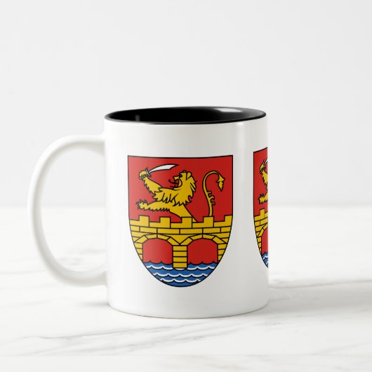 Wappenschutt Zweifarbige Tasse (Links)