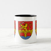 Wappenschutt Zweifarbige Tasse (Mittel)