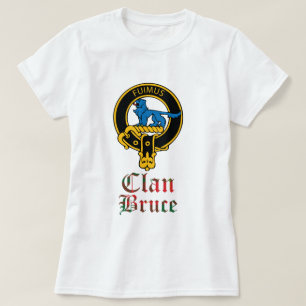 Wappentartan-Clan Bruce nennen schottischer T-Shirt