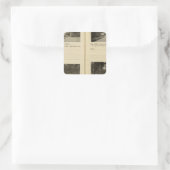 Wappingers Falls Fishkill Dorf Quadratischer Aufkleber (Tasche)