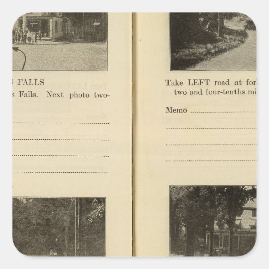 Wappingers Falls Fishkill Dorf Quadratischer Aufkleber (Vorderseite)