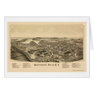 Wappingers Falls, NY panoramische Karte - 1889