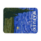 Wapusk Nationalpark Nordlichter Vintag Magnet (Horizontal)