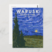 Wapusk Nationalpark Nordlichter Vintag Postkarte (Vorne/Hinten)