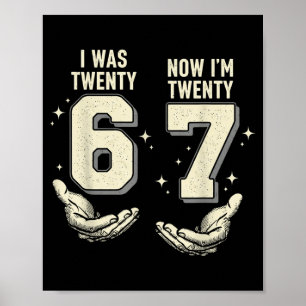 War 26 27 Jahre alt Retro Vintage Lustig Sechs Sie Poster