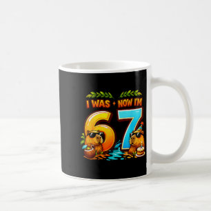 War 6 7 Geburtstag 67 Meme Capybara Kinder Jungen Kaffeetasse