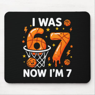 war 6 7 Lustige Basketball 7. Geburtstagsfeier Jun Mousepad