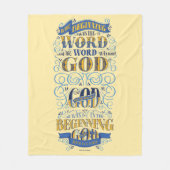 War am Anfang das Wort Fleecedecke (Vorderseite)