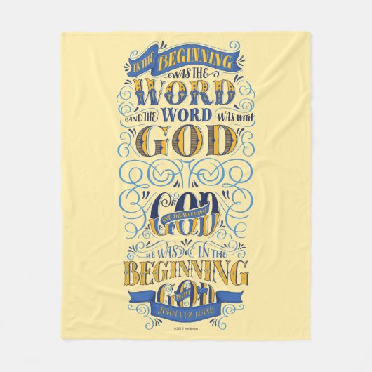 War am Anfang das Wort Fleecedecke (Vorderseite)