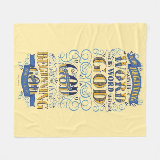 War am Anfang das Wort Fleecedecke (Vorderseite (Horizontal))