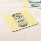 War am Anfang das Wort Rechteckiger Pappuntersetzer (angewinkelt)